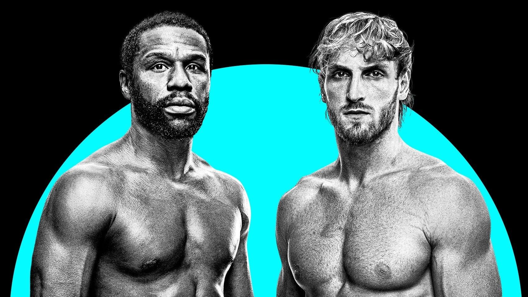 Floyd Mayweather Jr. vs. Logan Paul backdrop