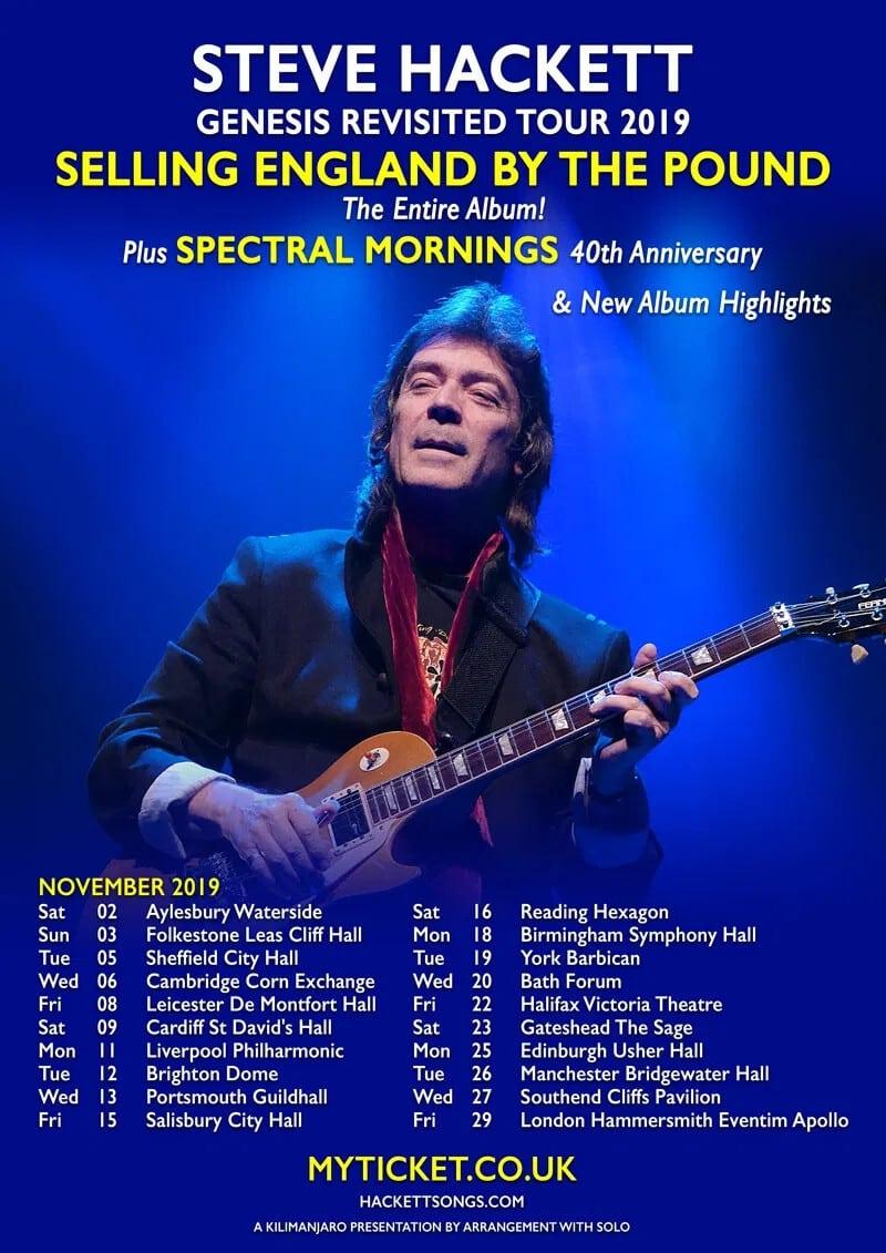 Steve Hackett - Selling England by the Pound & Spectral Mornings, Live at Hammersmith poster