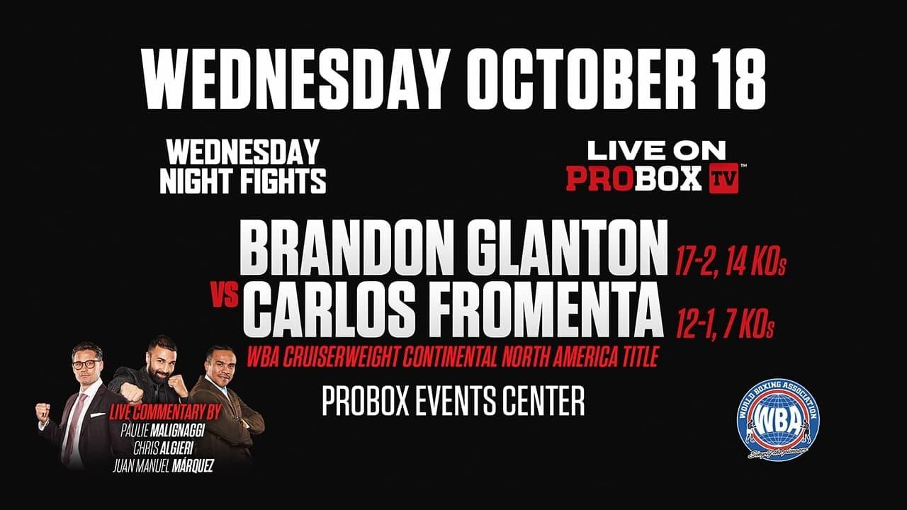 Brandon Glanton vs. Carlos Fromenta backdrop