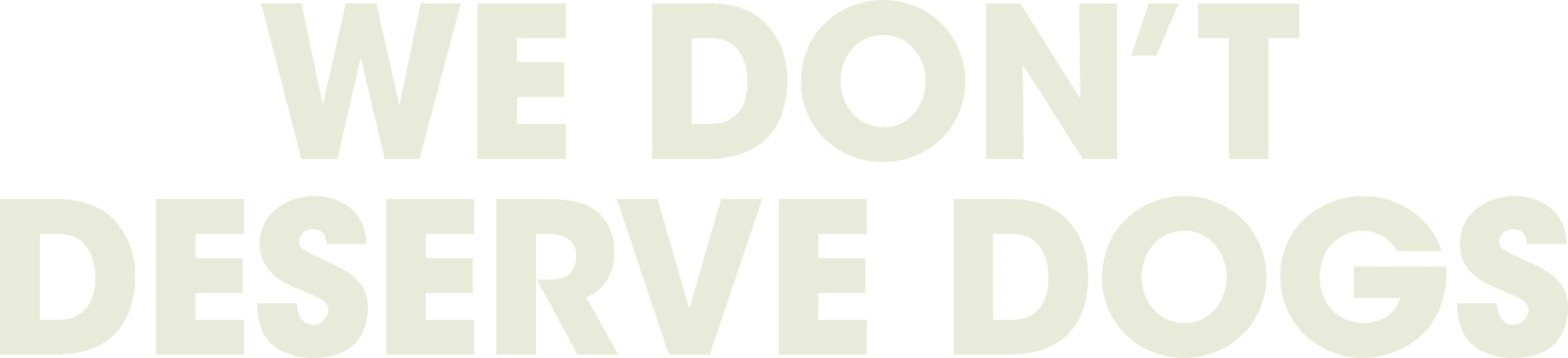 We Don't Deserve Dogs logo