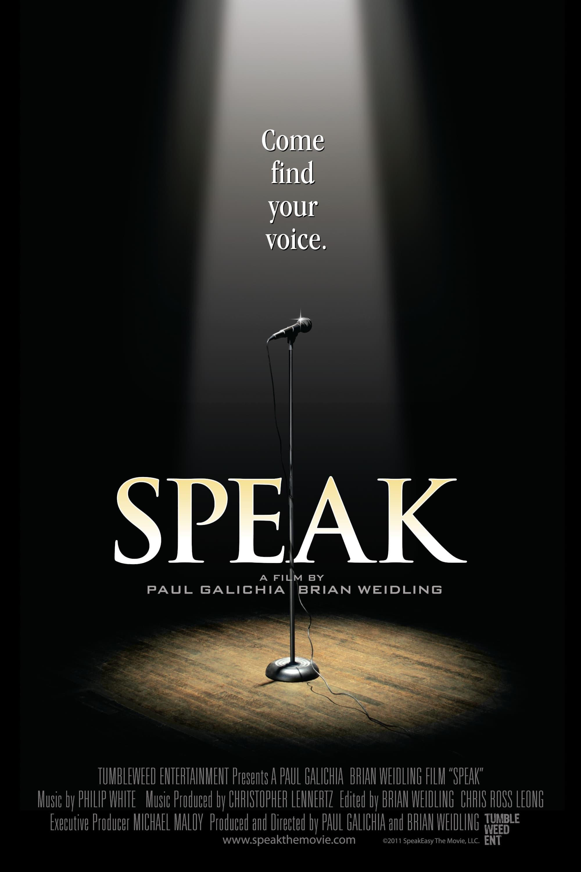Speak poster