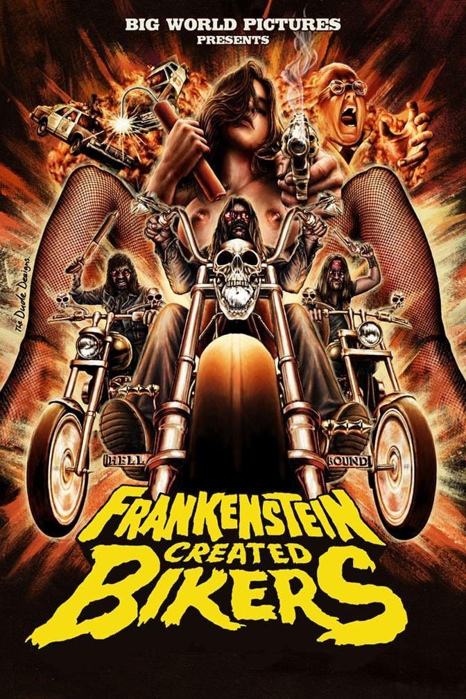 Frankenstein Created Bikers poster