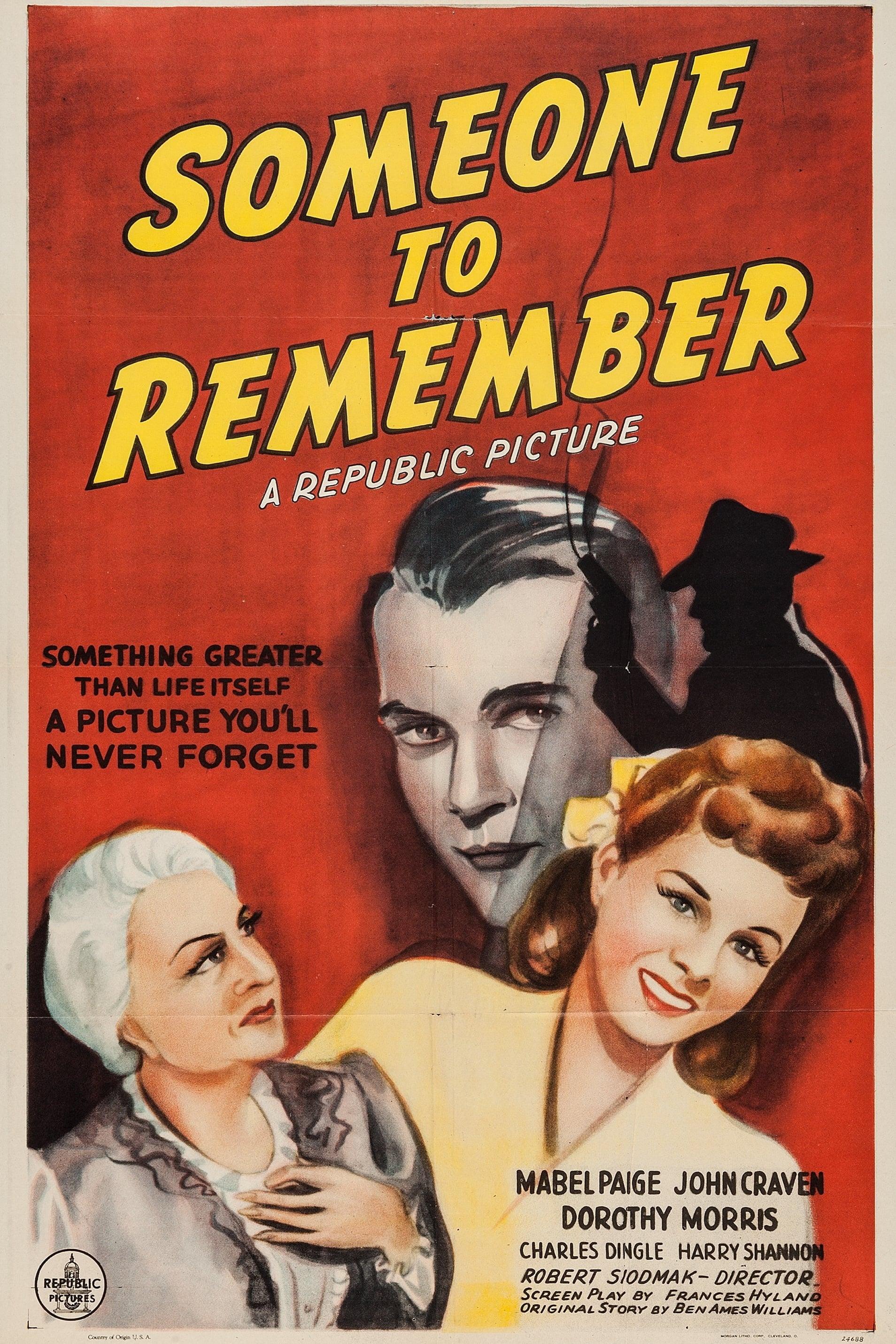 Someone to Remember poster
