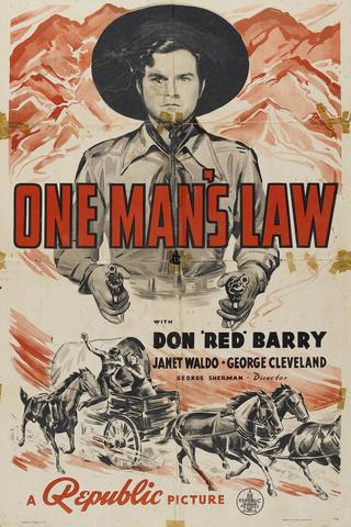 One Man's Law poster