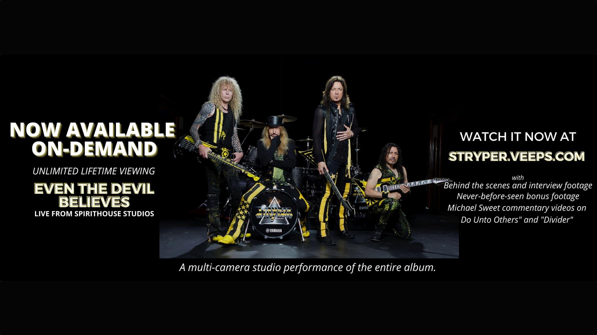 Stryper - Even the Devil Believes Live Stream backdrop