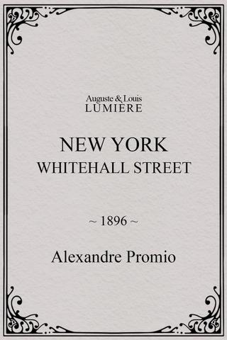 New York, Whitehall Street poster