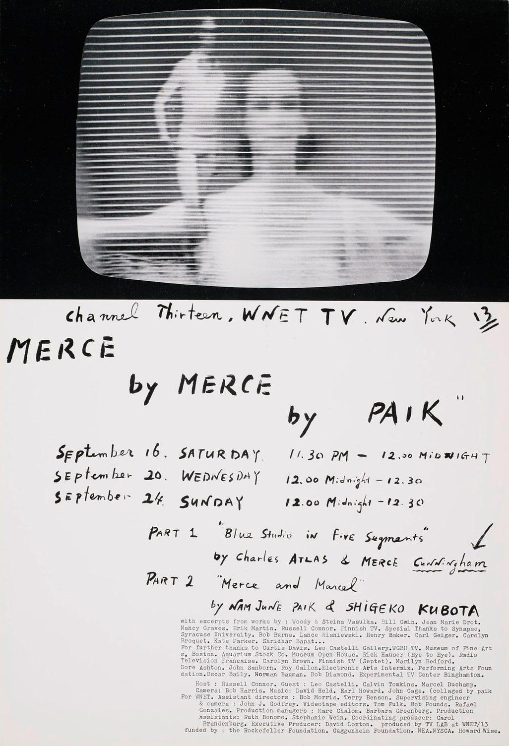 Merce by Merce by Paik poster
