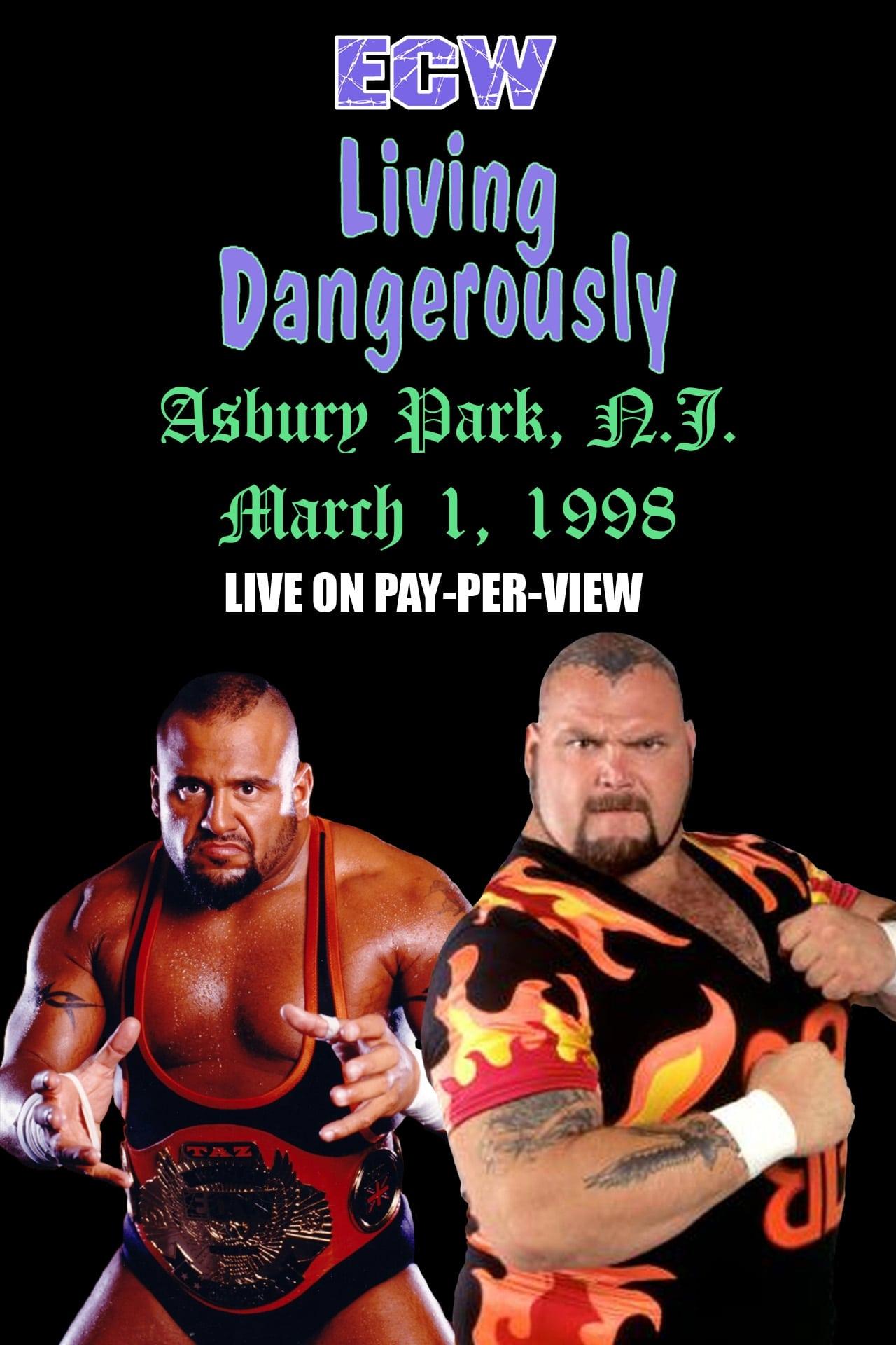ECW Living Dangerously 1998 poster