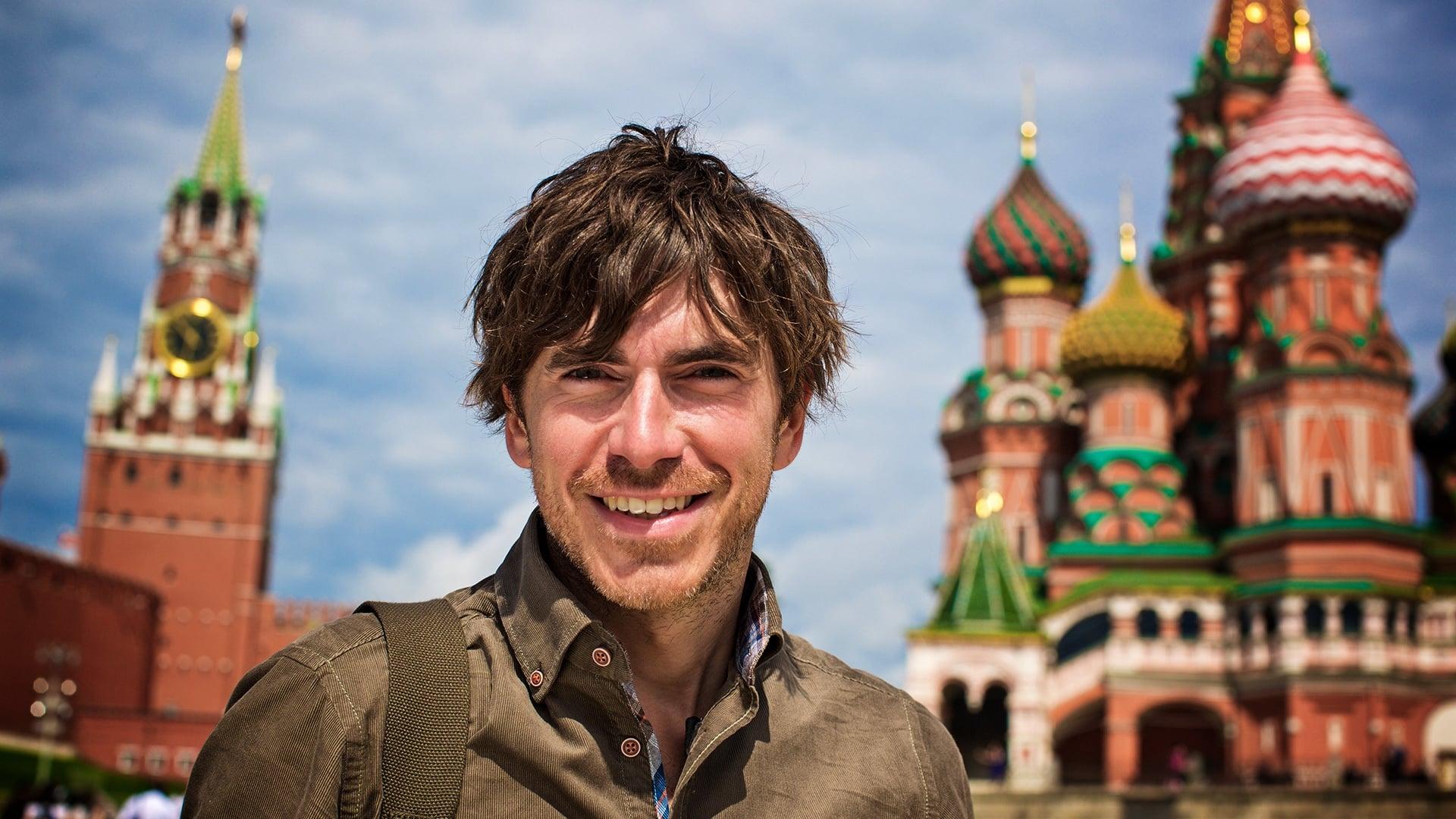 Russia with Simon Reeve backdrop