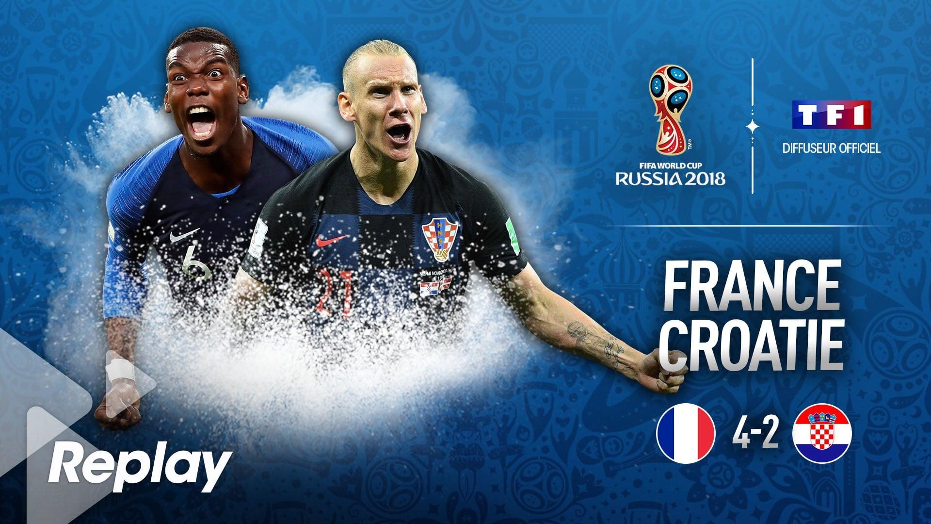 France - Croatie : Foot - Coupe du monde 2018 - Finale backdrop