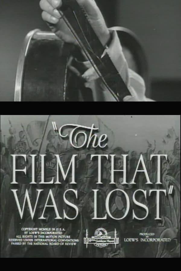 The Film That Was Lost poster
