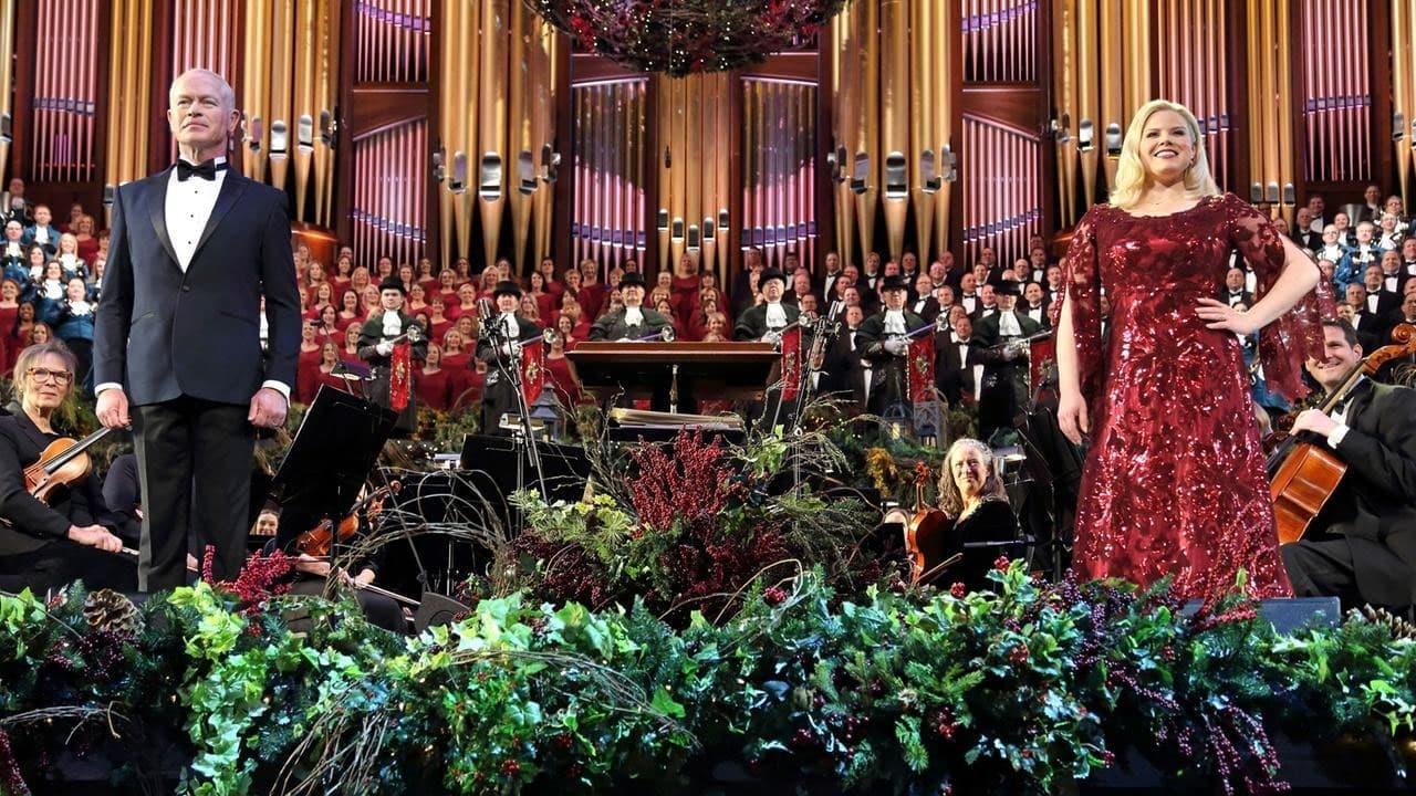 Tabernacle Choir at Temple Square backdrop