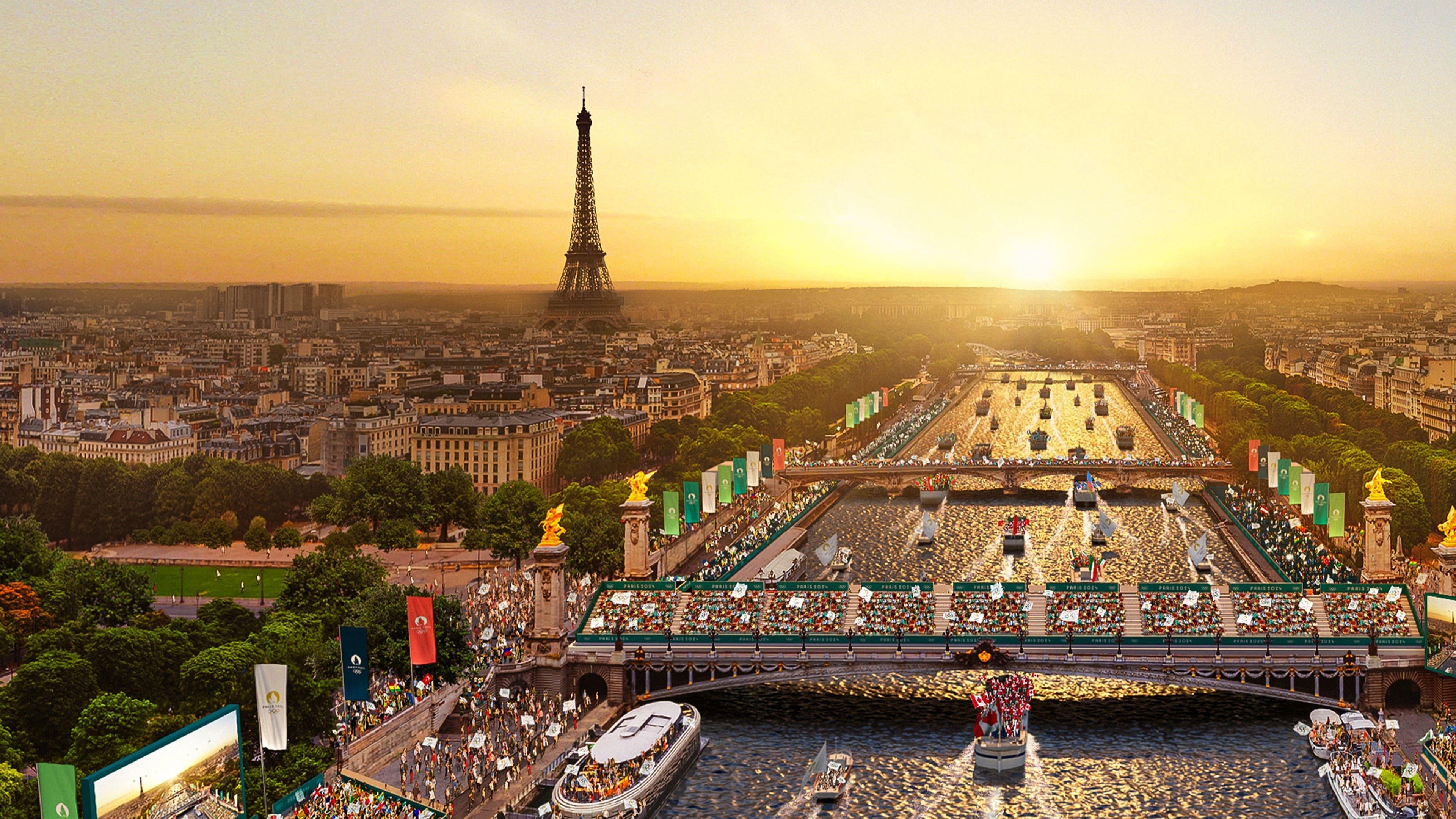 Paris 2024 Olympic Opening Ceremony backdrop