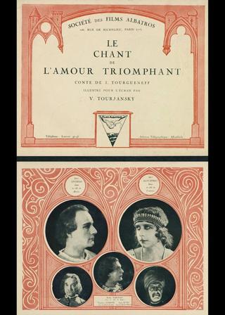 Le chant de l'amour triomphant poster