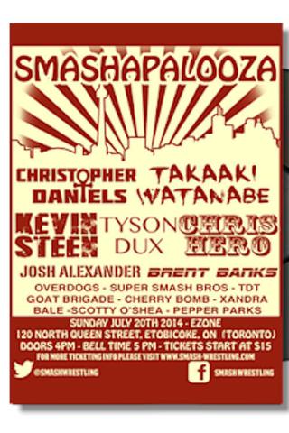 Smash Wrestling Smashapalooza 2014 poster