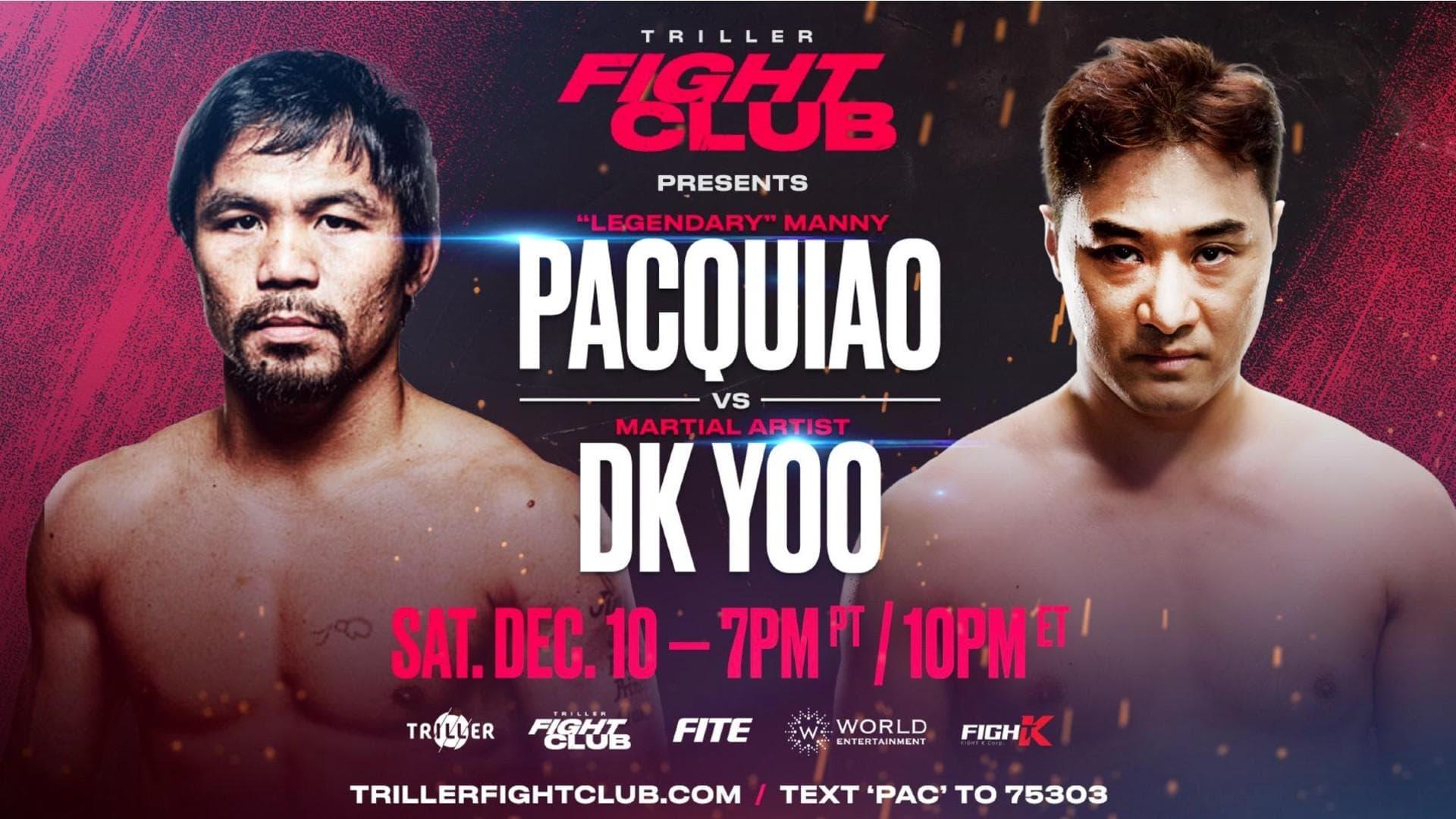 Manny Pacquiao vs. DK Yoo backdrop