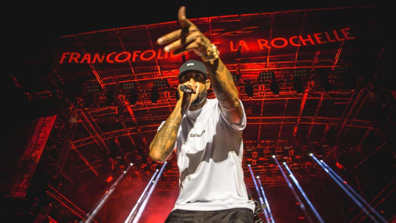 Booba au Francofolies de la Rochelle 2022 backdrop