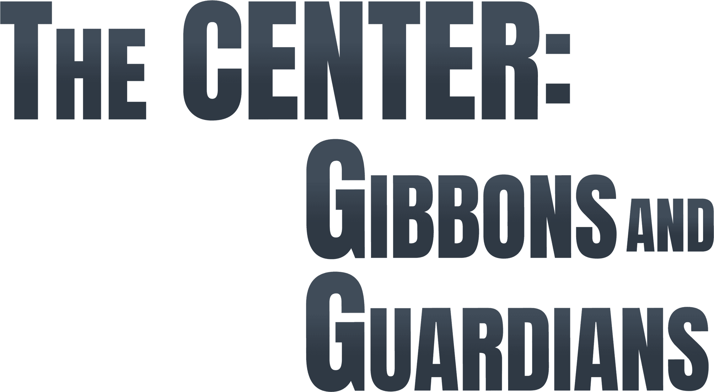 The Center: Gibbons and Guardians logo