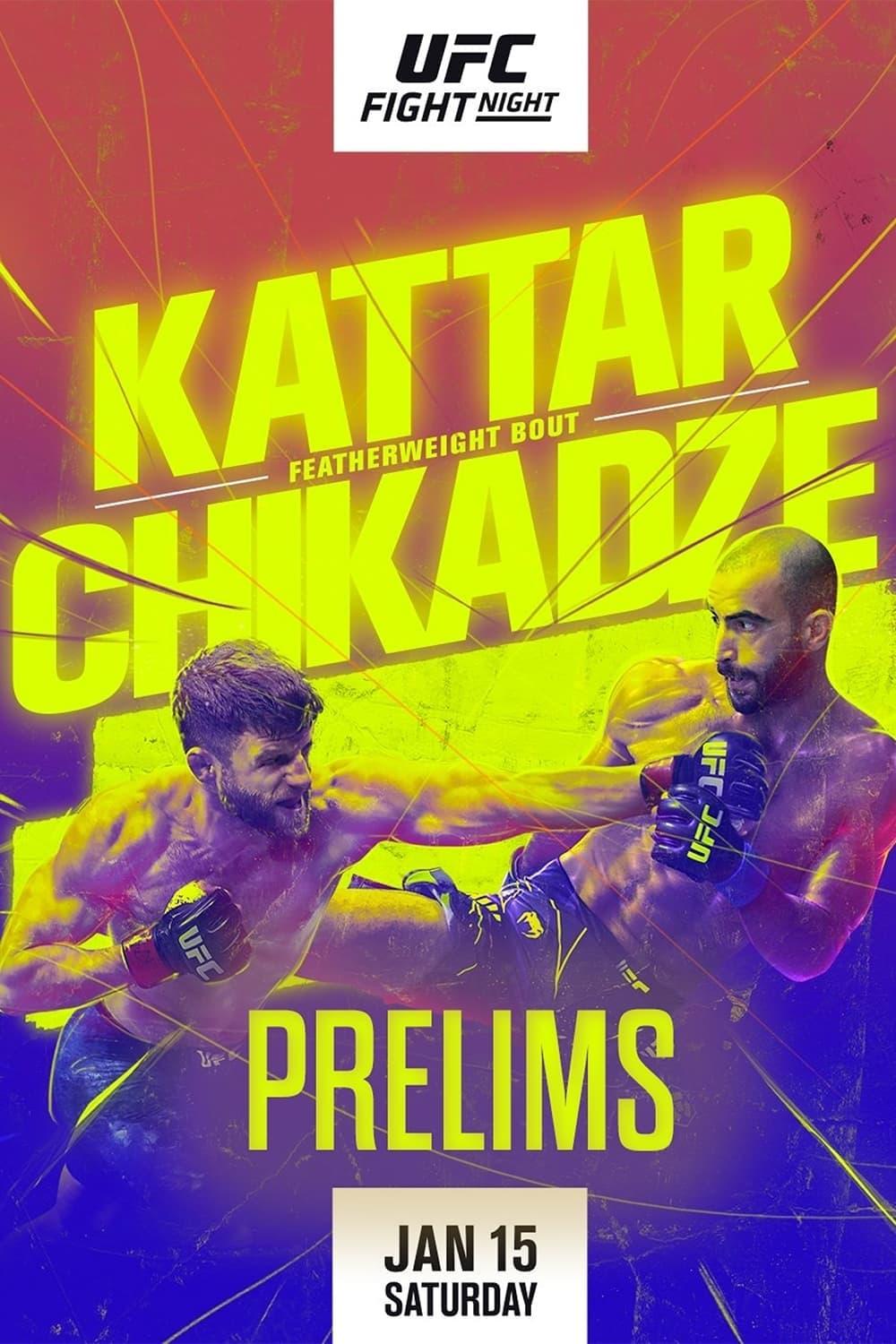 UFC on ESPN 32: Kattar vs. Chikadze poster