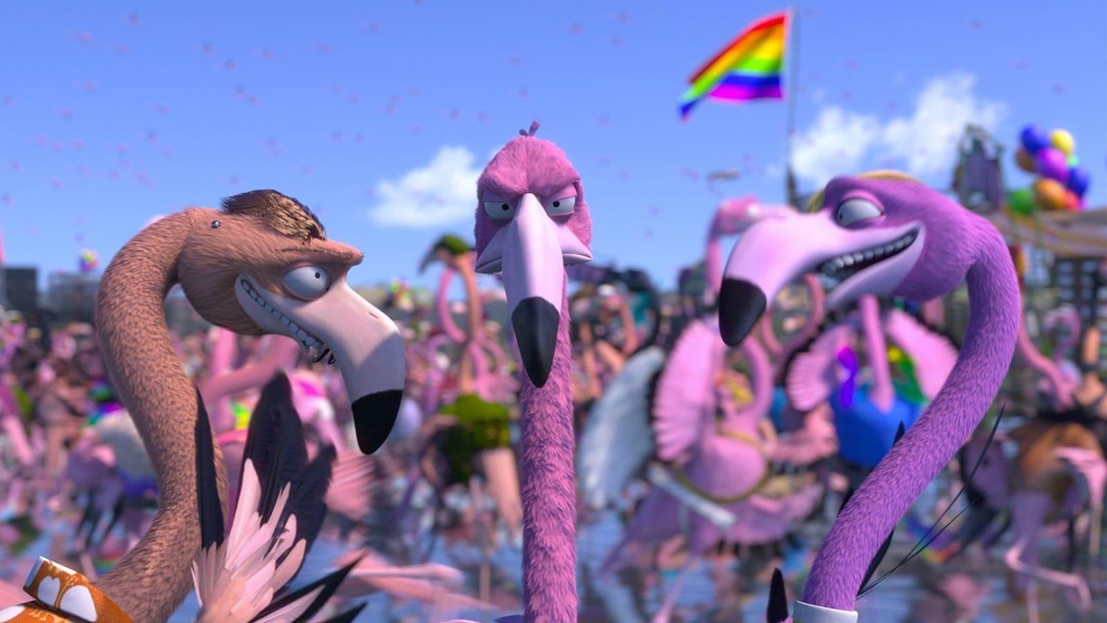 Flamingo Pride backdrop