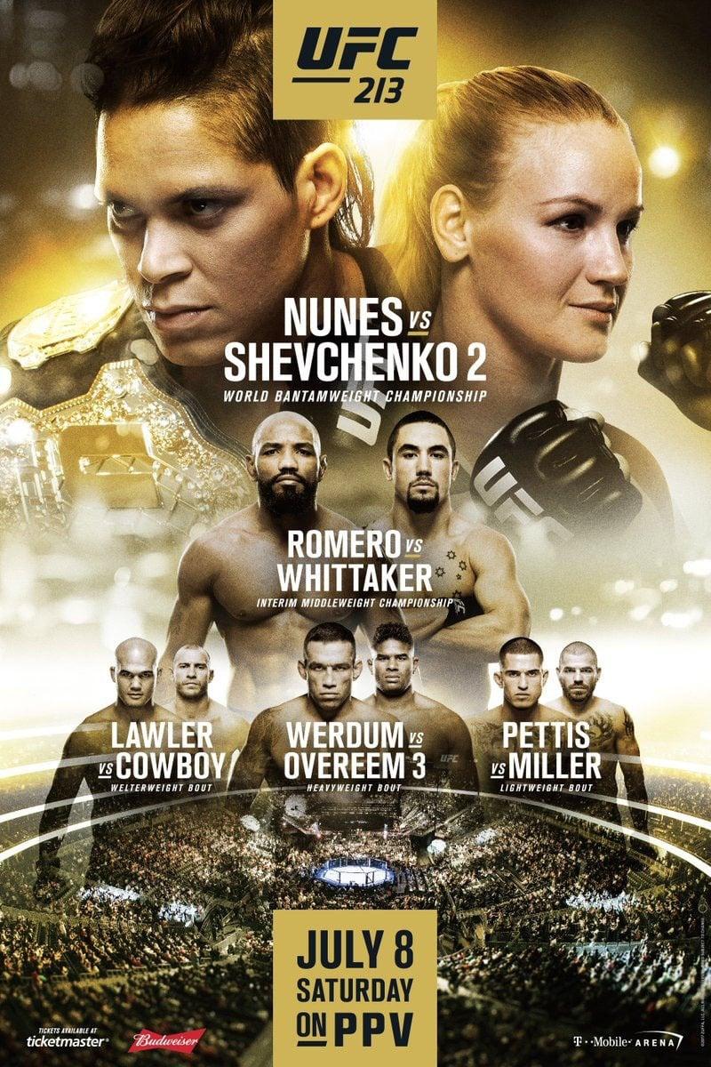 UFC 213: Romero vs. Whittaker poster