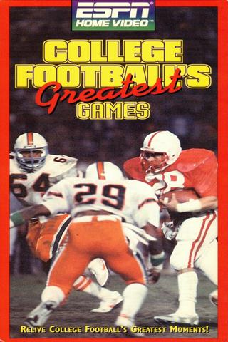 College Football's Greatest Games poster