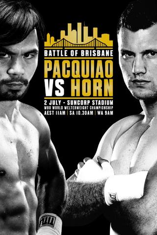 Manny Pacquiao vs. Jeff Horn poster