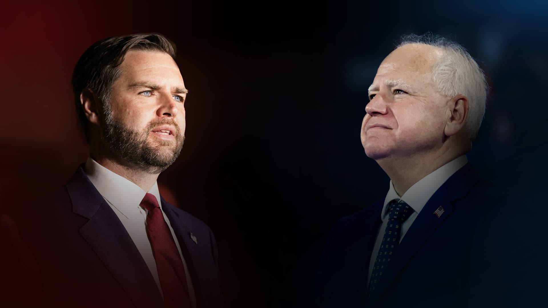 The VP Choice: Vance vs. Walz backdrop