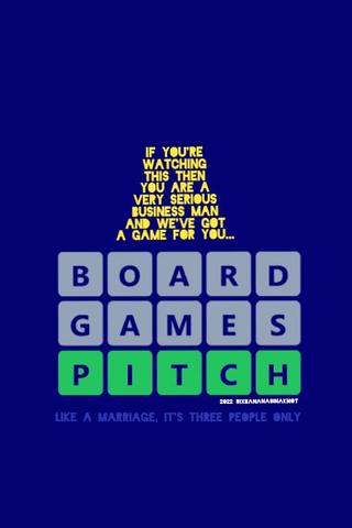 Board Games Pitch poster