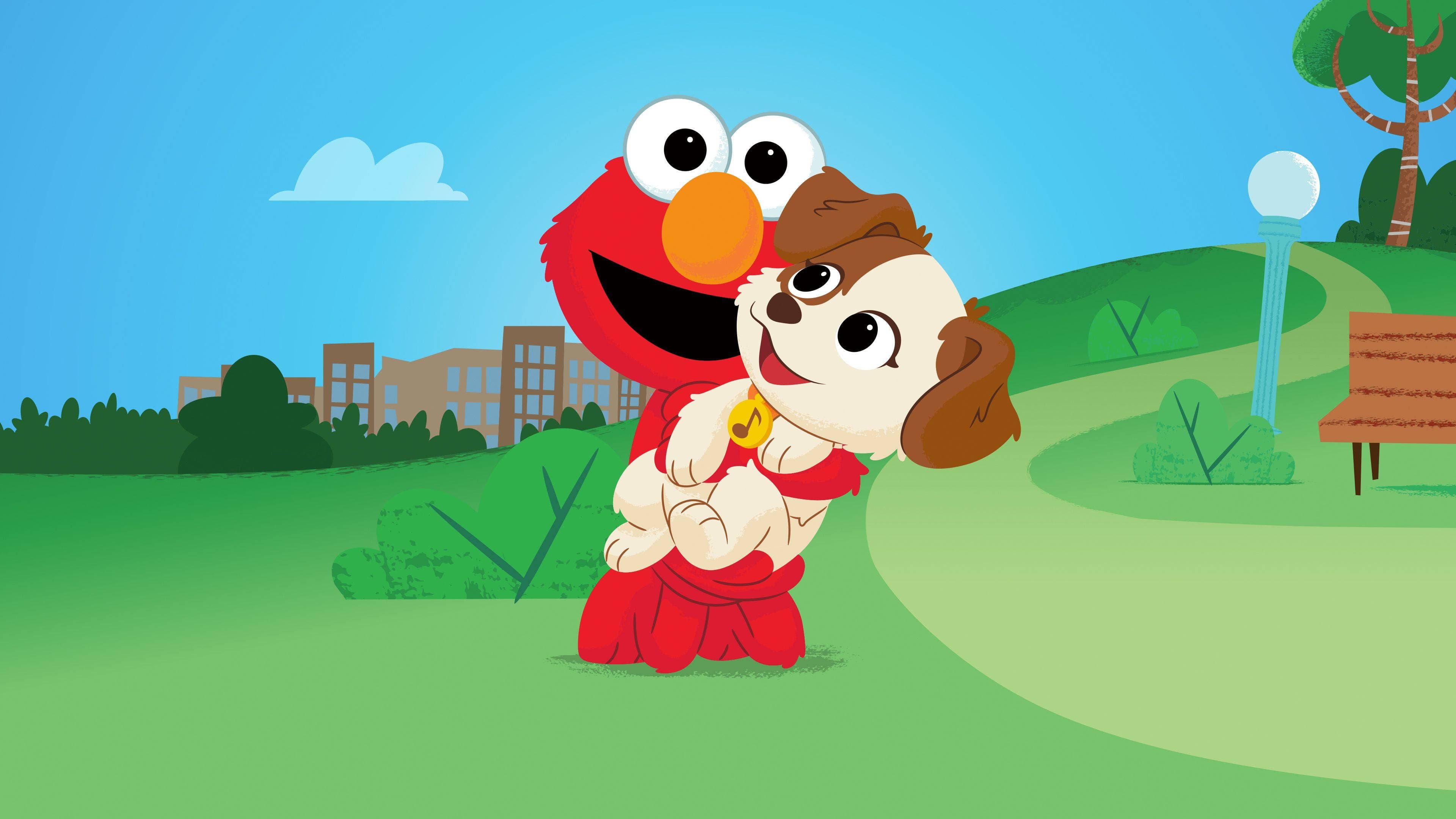 Furry Friends Forever: Elmo Gets a Puppy backdrop