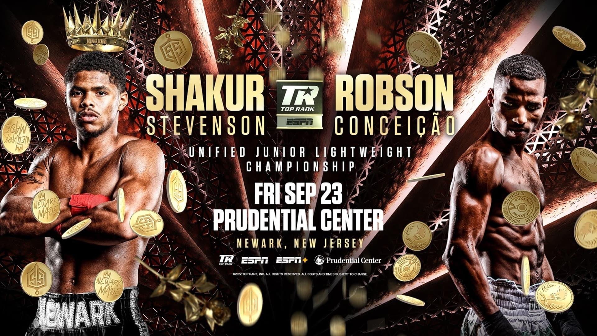 Shakur Stevenson vs. Robson Conceicao backdrop