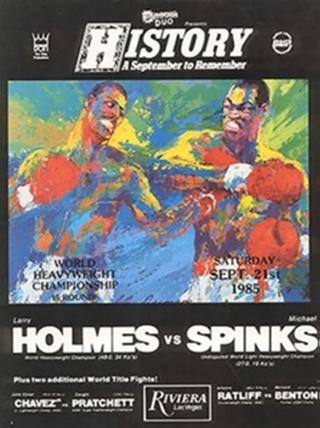 Larry Holmes vs. Michael Spinks poster