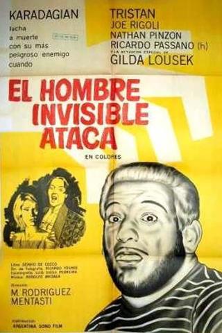 El hombre invisible ataca poster