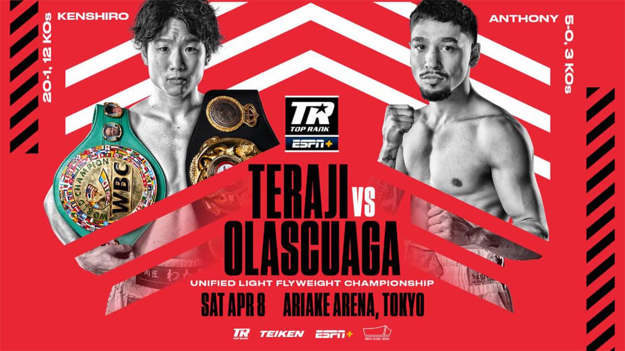 Kenshiro Teraji vs. Anthony Olascuaga backdrop