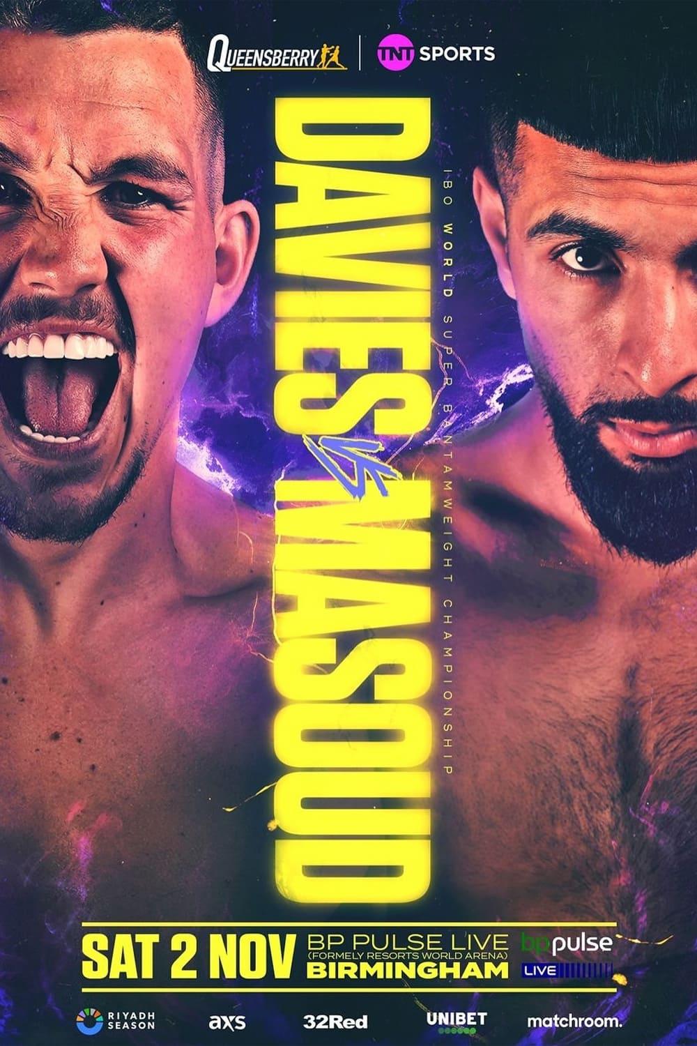 Liam Davies vs. Shabaz Masoud poster