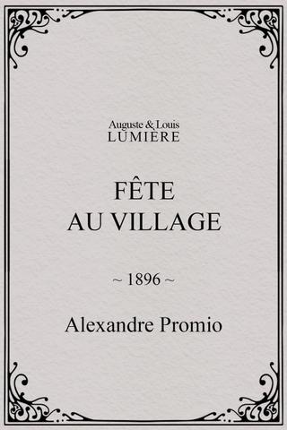 Fête au village poster