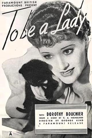 To Be a Lady poster