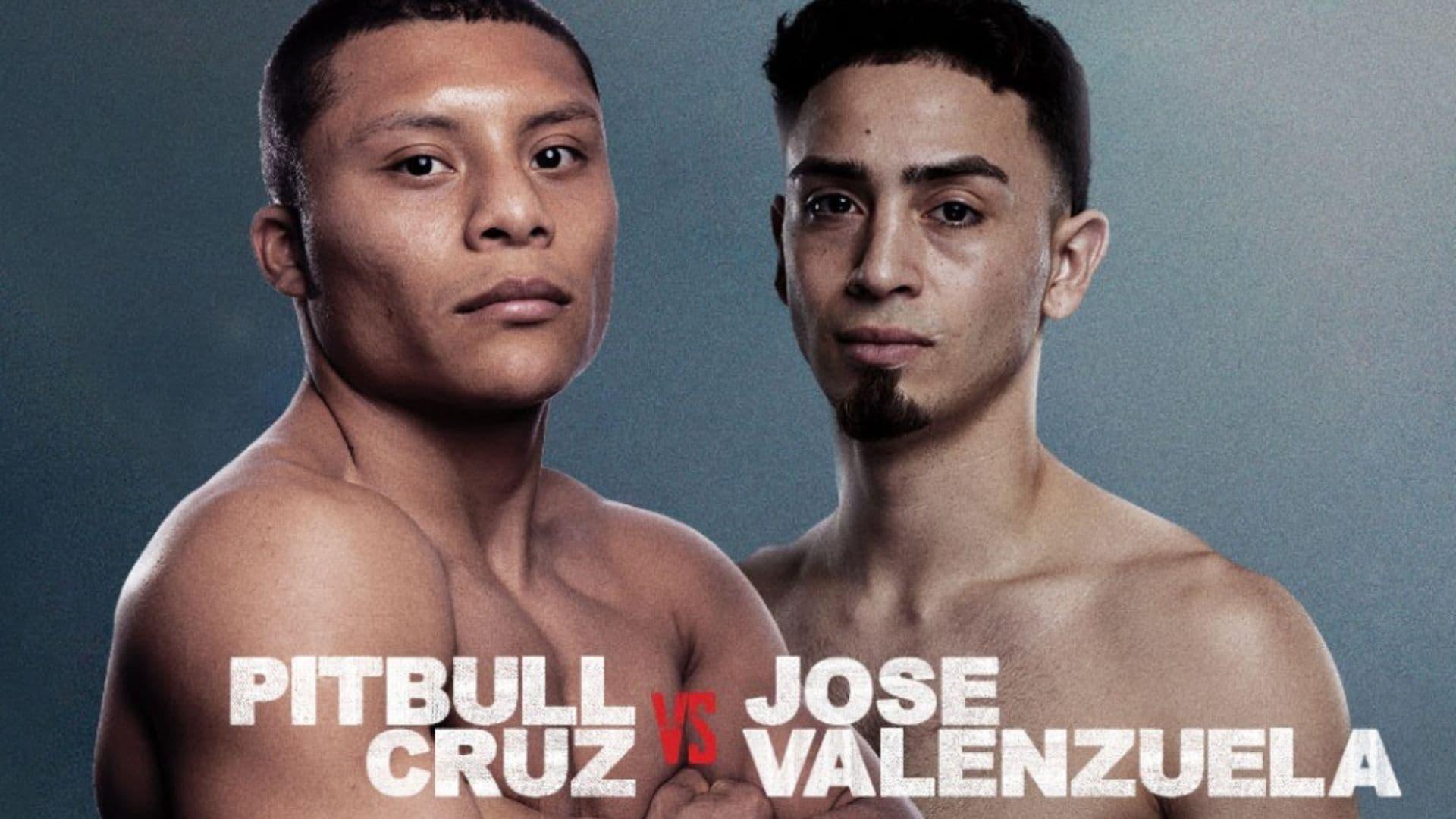 Isaac Cruz vs José Valenzuela backdrop