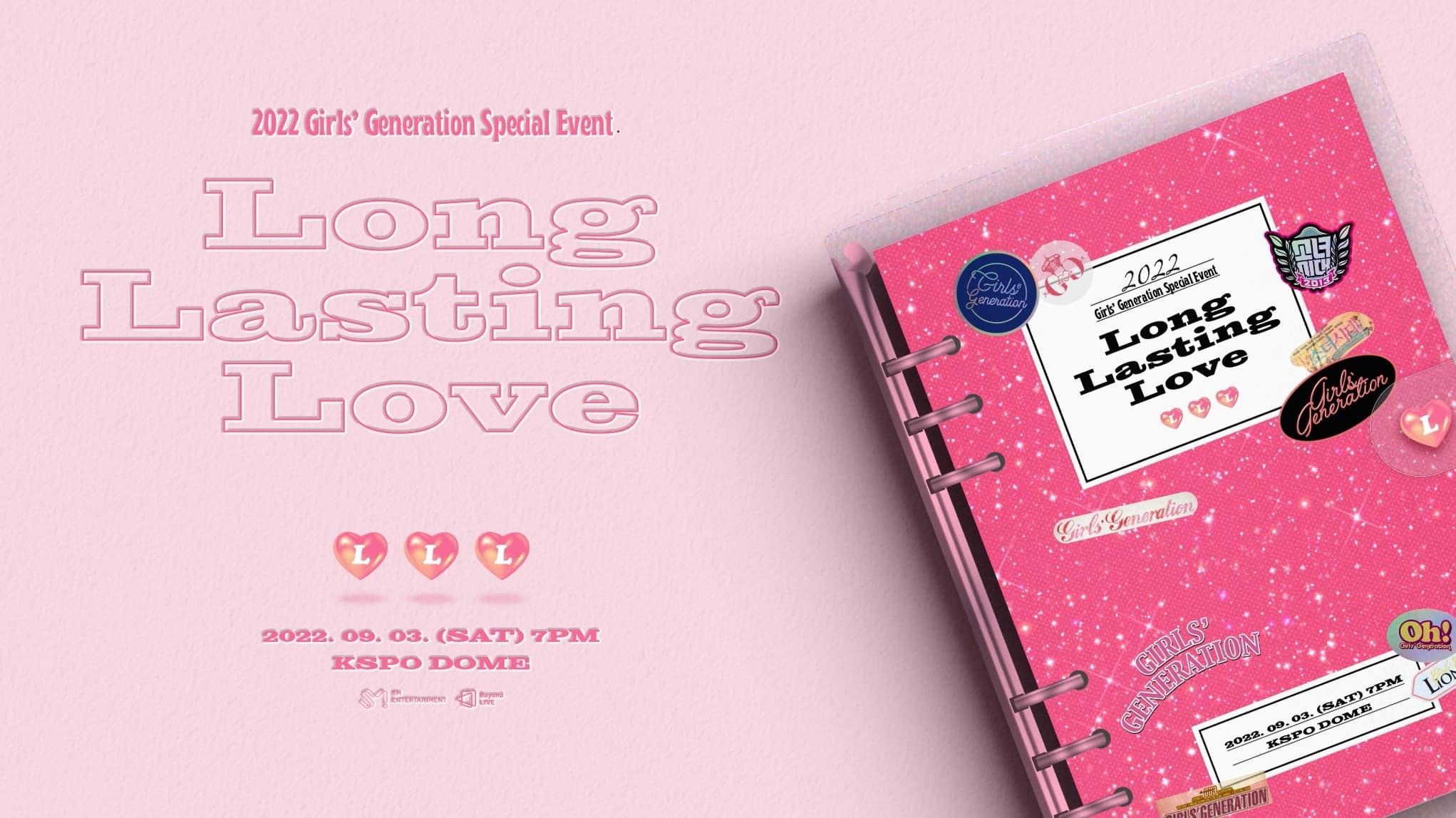 2022 Girls′ Generation Special Event - Long Lasting Love backdrop