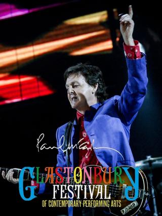 Paul McCartney - Live at Glastonbury poster