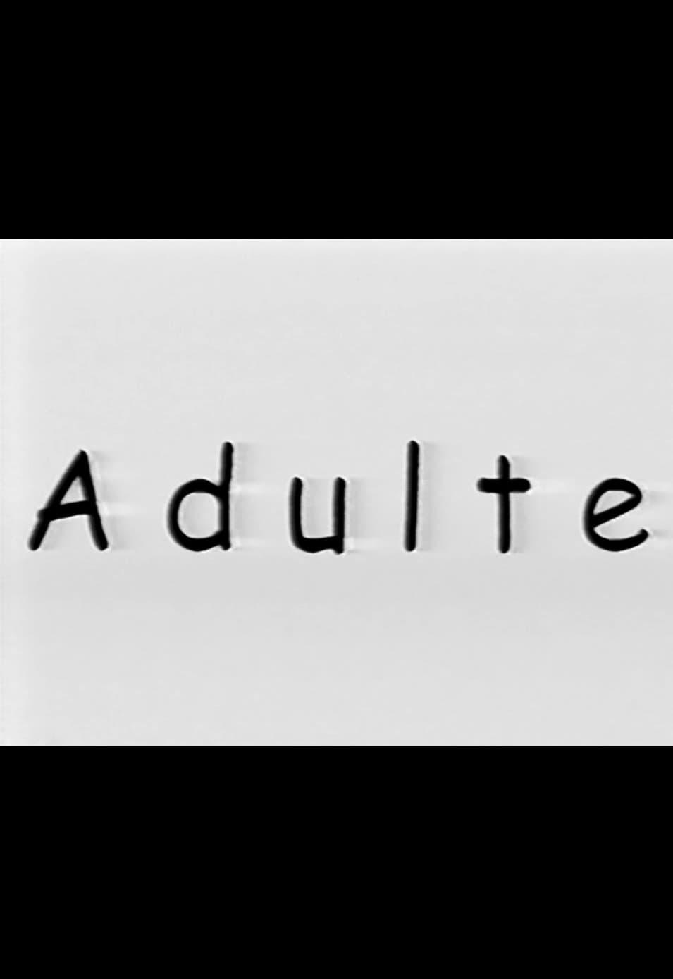 Adulte poster