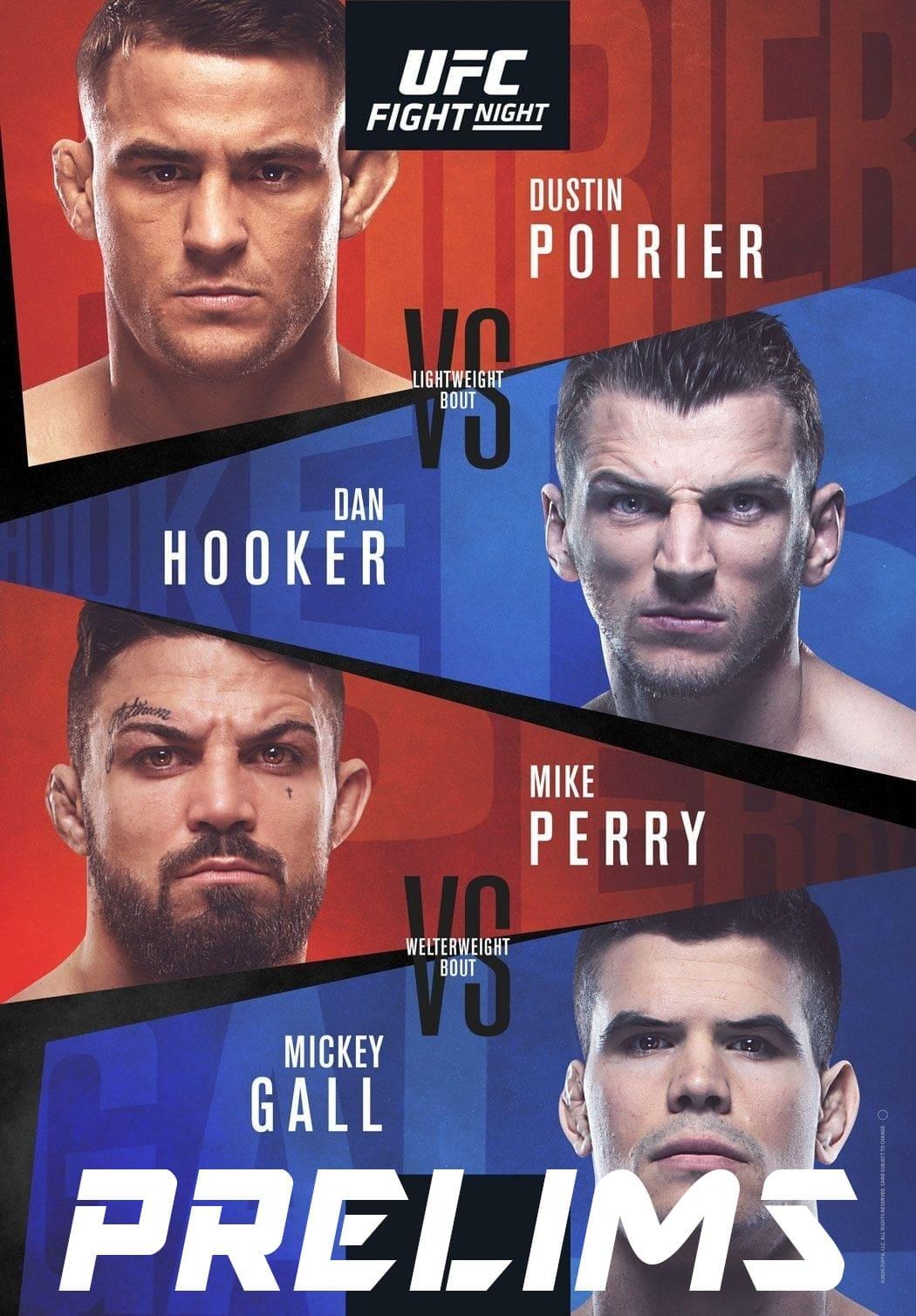 UFC on ESPN 12: Poirier vs. Hooker poster