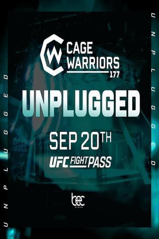 Cage Warriors 177: Unplugged poster