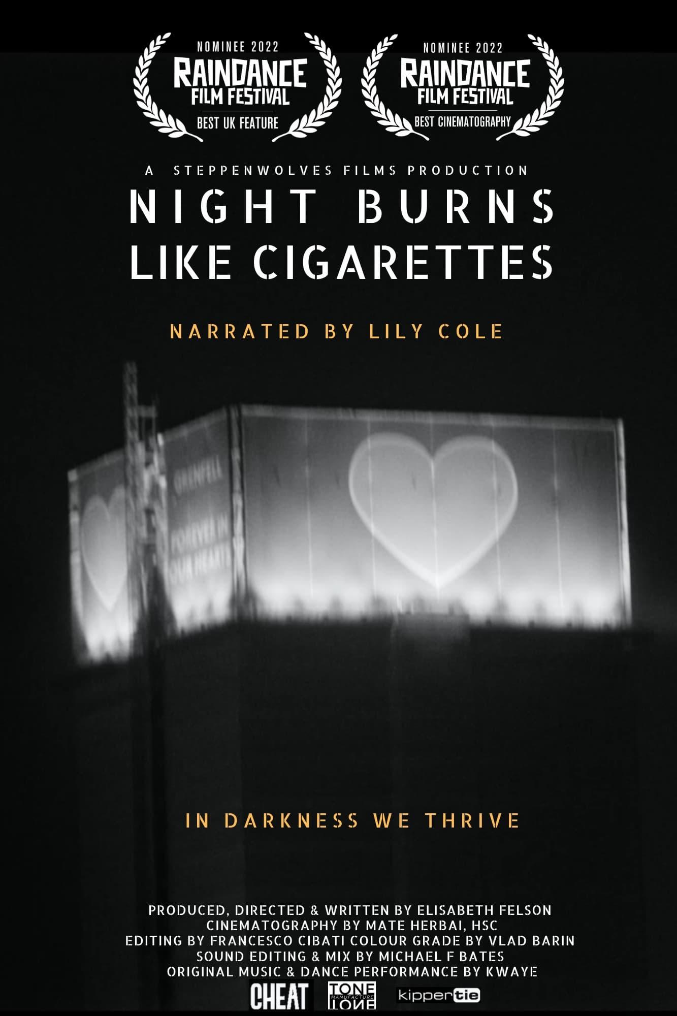 Night Burns Like Cigarettes poster