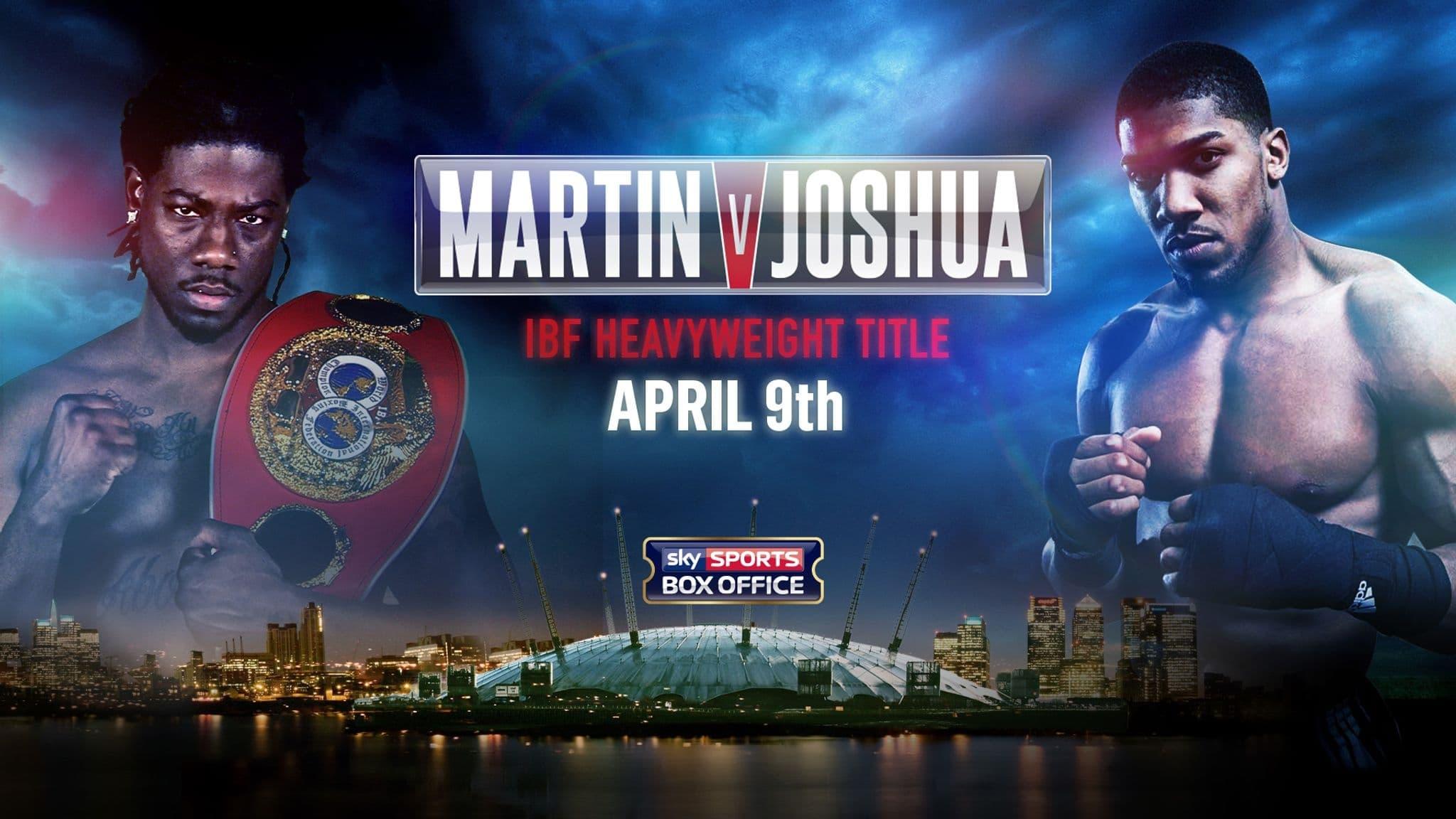 Charles Martin vs. Anthony Joshua backdrop