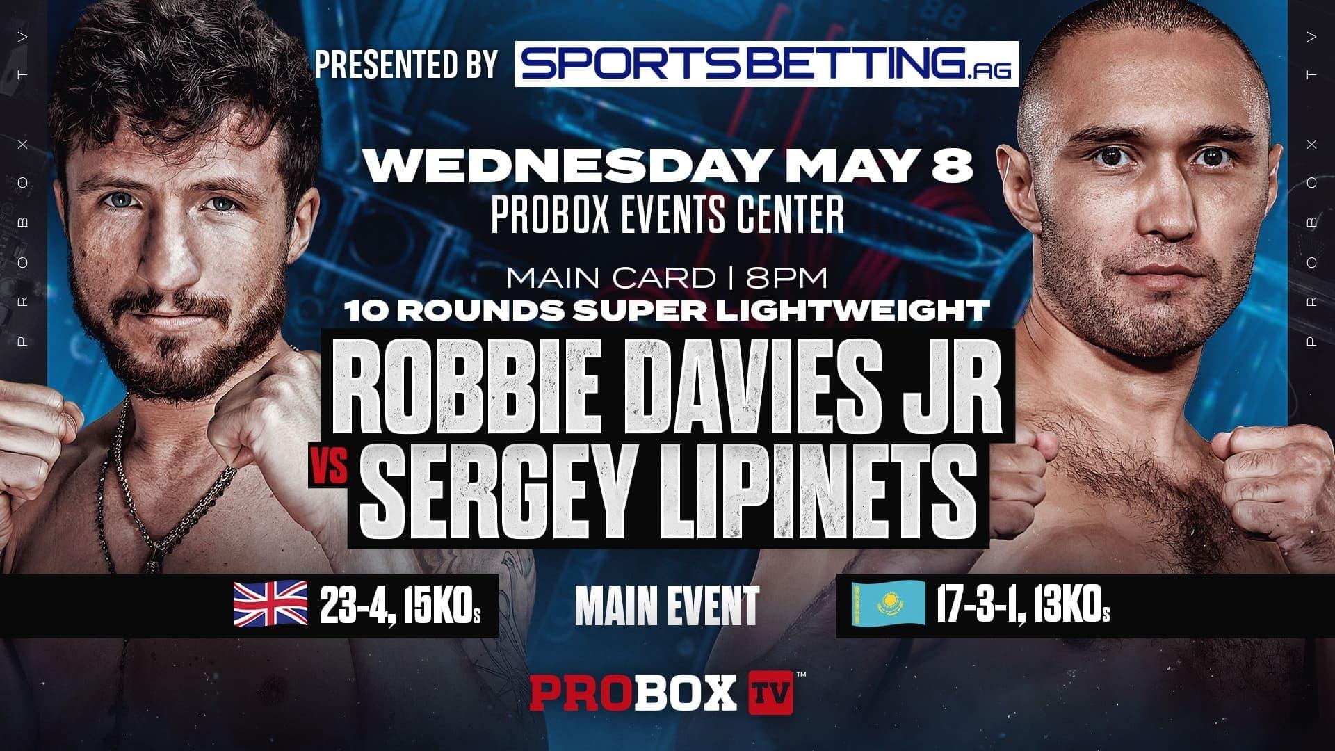 Robbie Davies Jr vs. Sergey Lipinets backdrop