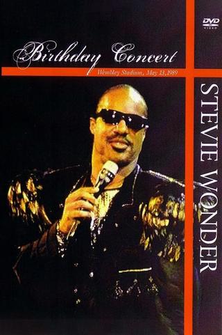 Stevie Wonder - Live at Wembley Stadium - London England 1989 poster