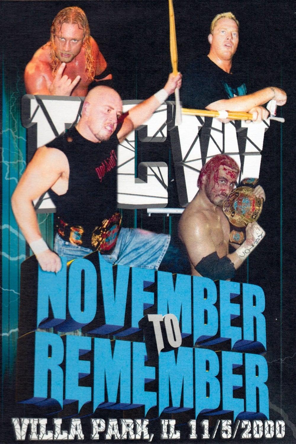 ECW November to Remember 2000 poster