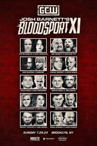 GCW Josh Barnett's Bloodsport XI poster