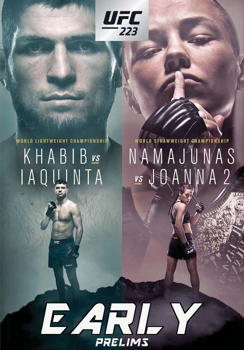 UFC 223: Khabib vs. Iaquinta poster